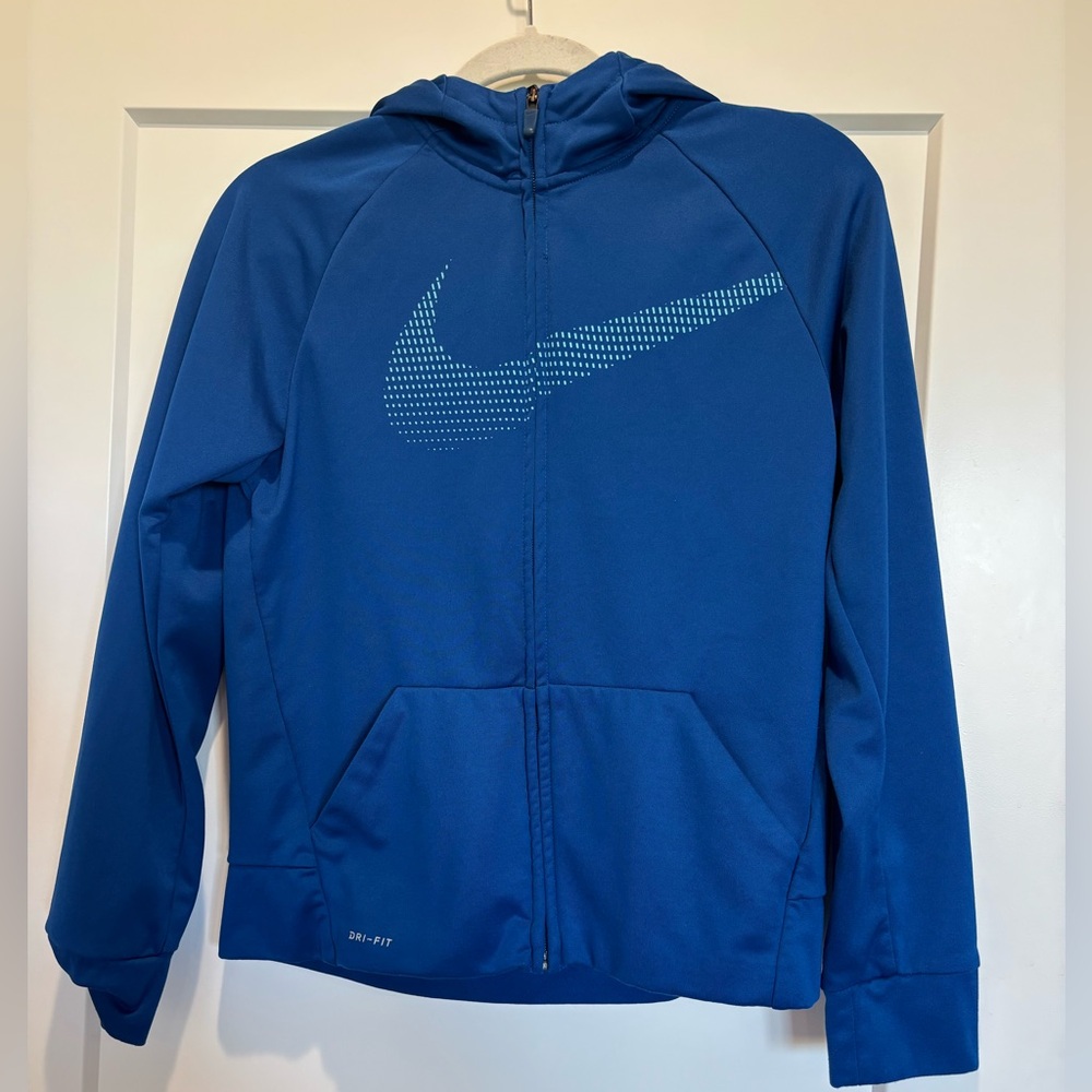 Nike Dry-Fit Zip-Up Jacket Blue Size XL